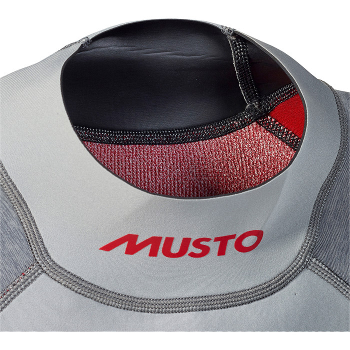 2024 Musto Hombres Flexlite Vapour 1.0 Manga Larga Neopreno Top 82068 - Grey Marl